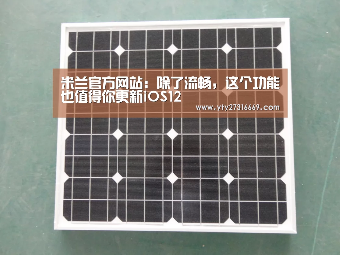 米兰官方网站:除了流畅,这个功能也值得你更新iOS12(图1) milan米兰